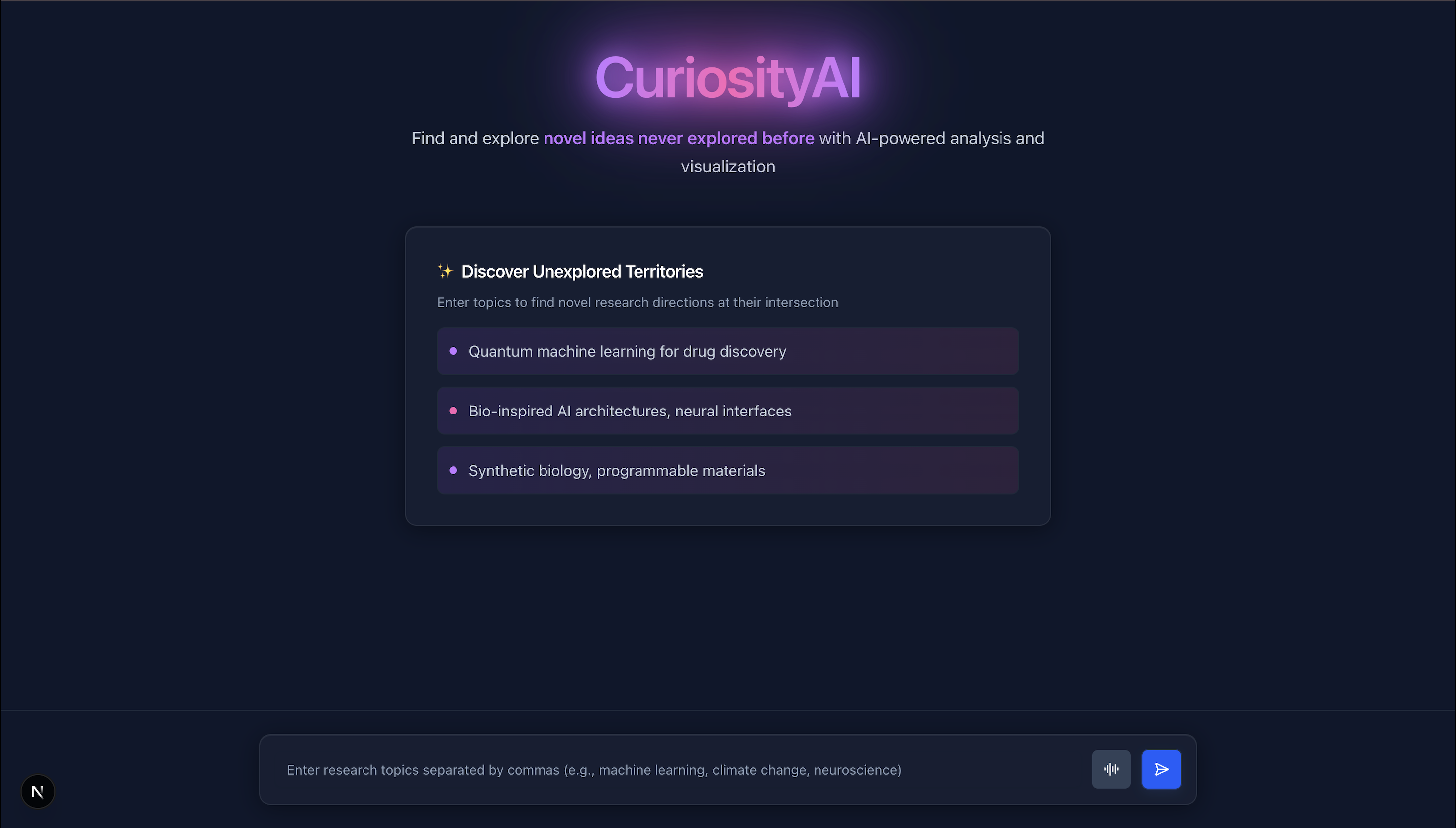 CuriosityAI preview